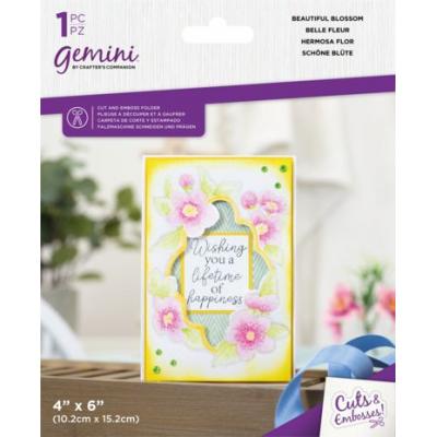 Gemini Cut & Emboss Folder - Floral Frame Beautiful Blossom